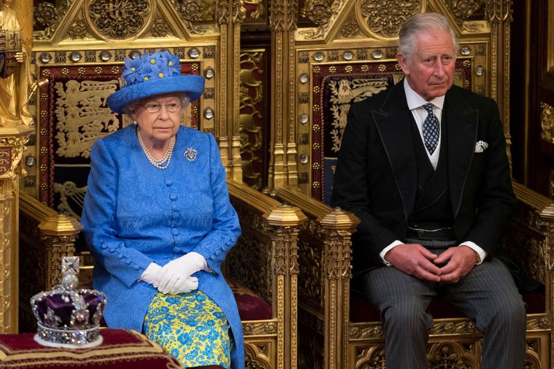 &copy; Reuters. FILE PHOTO: Britain's Queen Elizabeth sits next to Prince Charles during the State Opening of Parliament in central London, Britain June 21, 2017.  Stefan Rousseau/Pool via REUTERS/File Photo