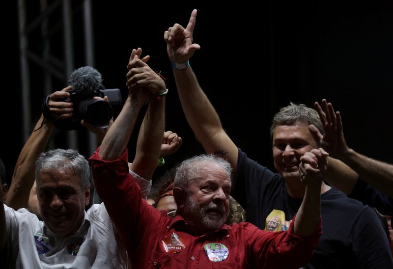 &copy; Reuters. Ex-presidente Luiz Inácio Lula da Silva durante comício em Nova Iguaçu
08/09/2022
REUTERS/Ricardo Moraes