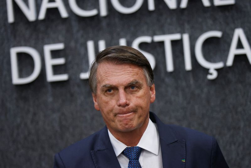 &copy; Reuters. Presidente Jair Bolsonaro em Brasília
30/08/2022
REUTERS/Adriano Machado