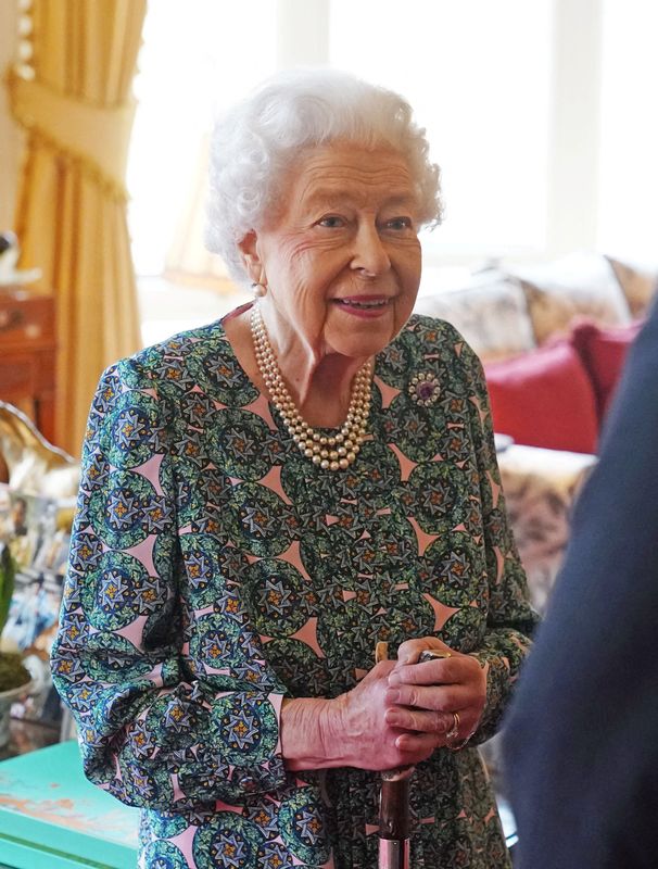 &copy; Reuters. ملكة بريطانيا الراحلة إليزابيث تتحدث في قلعة وندسور ببريطانيا يوم 16 فبراير شباط 2022. صورة لرويترز من ممثل لوكالات الأنباء.