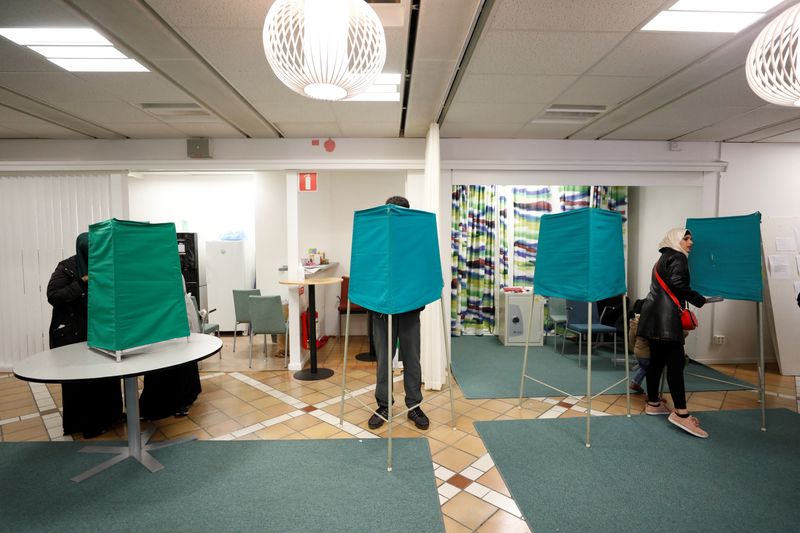 Sweden's ruling centre-left in slim election lead, exit poll shows