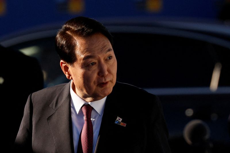 &copy; Reuters.  ９月１２日、    韓国の尹錫悦大統領（写真）は来週、ロンドンとニューヨーク、カナダを初めて訪問する。マドリードで６月撮影（２０２２年　ロイター/Susana Vera）