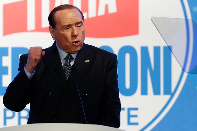 Ageing 'giant' Berlusconi seeks lead role at Italy's election