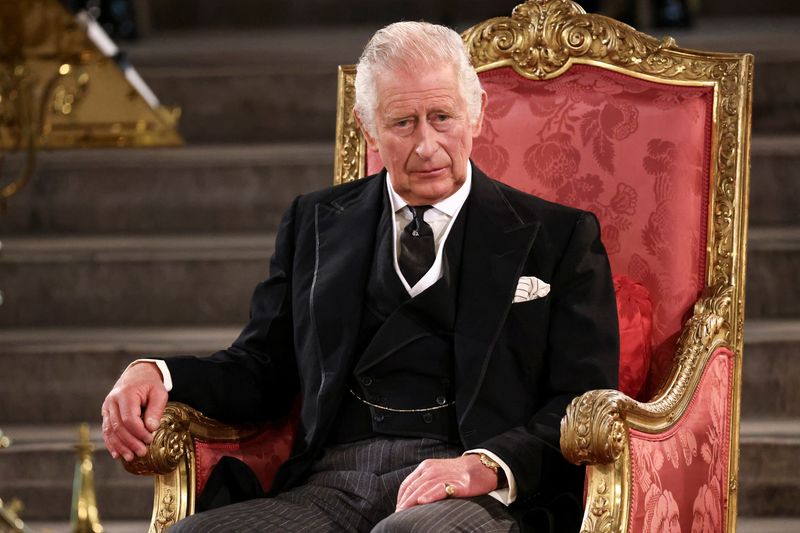 &copy; Reuters. Le roi Charles III à Westminster Hall, à Londres. /Photo prise le 12 septembre 2022/REUTERS/Henry Nicholls