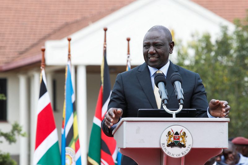 &copy; Reuters. Kenya's President-elect William Ruto speaks after the Supreme Court upheld his win in Nairobi, Kenya September 5, 2022. REUTERS/Monicah Mwangi