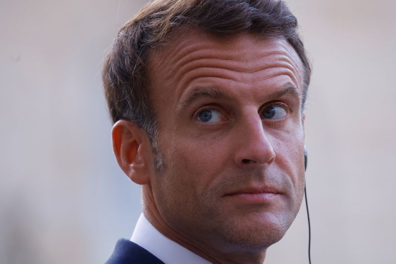 &copy; Reuters. Il presidente francese Emmanuel Macron a Parigi. REUTERS/Christian Hartmann