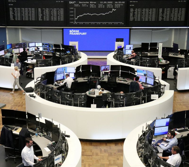 &copy; Reuters. La bourse de Francfort, en Allemagne. /Photo prise le 12 septembre 2022/REUTERS/personnel de Reuters