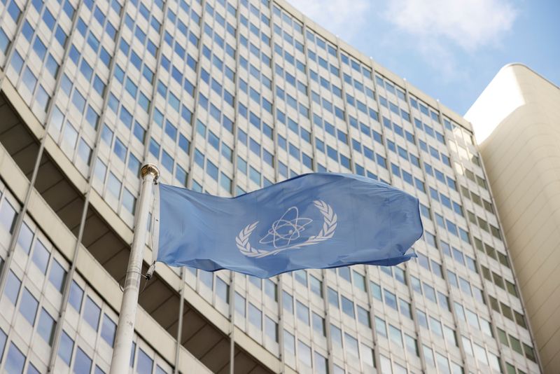 &copy; Reuters. علم الوكالة الدولية للطاقة الذرية التابعة للأمم المتحدة يرفرف فوق مبنى الوكالة بفيينا في صورة من أرشيف رويترز . 