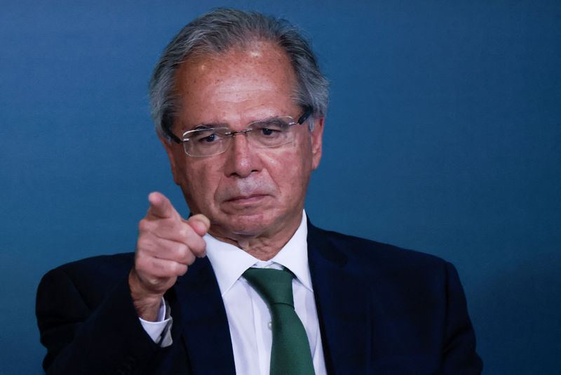 &copy; Reuters. Ministro da Economia, Paulo Guedes, participa de cerimônia no Palácio do Planalto
29/06/2022
REUTERS/Ueslei Marcelino