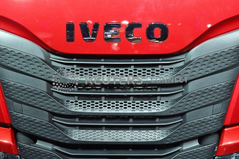 &copy; Reuters. Il logo Iveco su un camion dell'azienda a Torino. 13 luglio 2022. REUTERS/Massimo Pinca