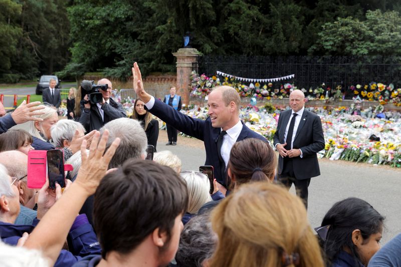Prince William says walking behind queen's coffin brought back memories