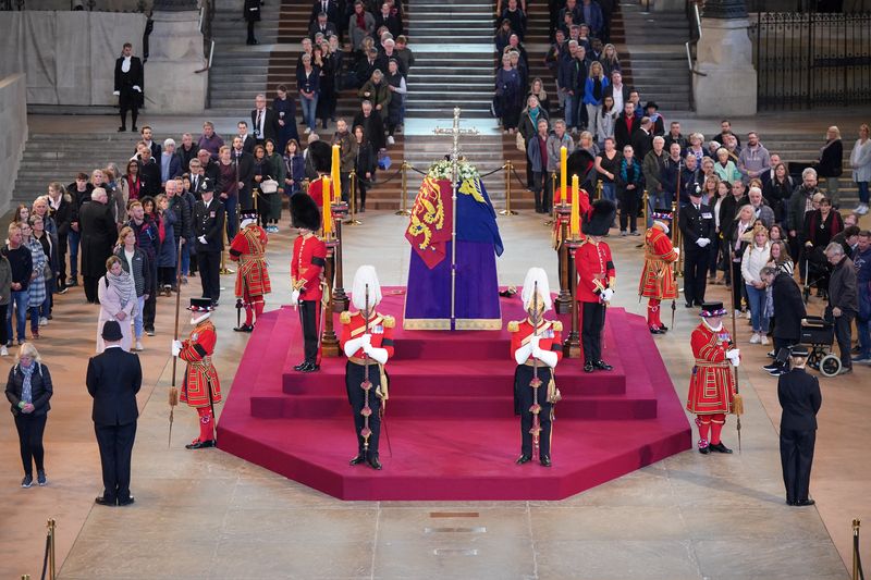 Inside Westminster Hall: A moment of sombre relection and a final glance back at the queen