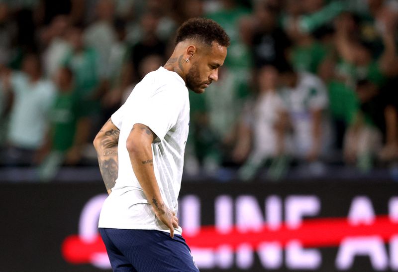 &copy; Reuters. Neymar antes de jogo do Paris St Germain
 14/9/2022   REUTERS/Nir Elias