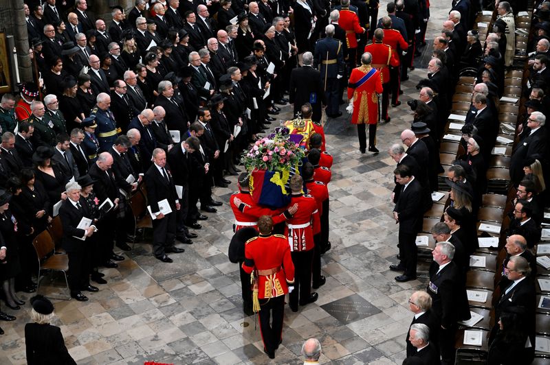 &copy; Reuters. Funeral da rainha Elizabeth
 19/9/2022   Gareth Cattermole/Pool via REUTERS