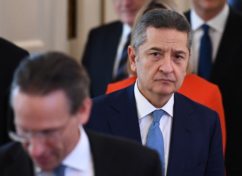 &copy; Reuters. FILE PHOTO: Fabio Panetta, director of international and European relations at the European Central Bank, attends the award ceremony for the Order of Merit of the Federal Republic of Germany at Bellevue Palace in Berlin, Germany, January 31, 2020. REUTERS