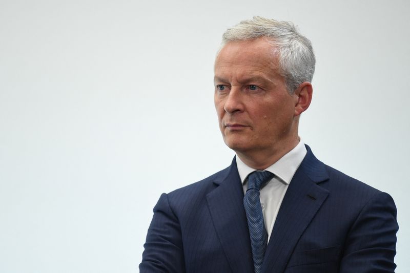 &copy; Reuters. French Minister for Economy, Finance, Industry and Digital Security Bruno Le Maire attends a press conference on the energy situation in France and Europe, in Paris, France September 14, 2022. Bertrand GUAY/Pool via REUTERS