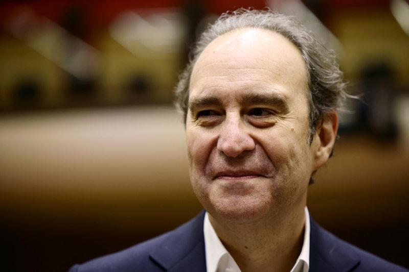 &copy; Reuters. FILE PHOTO: Xavier Niel, founder of French broadband Internet provider Iliad, arrives for a hearing on the concentration of media ownership in the country, at the French Senate in Paris, France, February 18, 2022. REUTERS/Sarah Meyssonnier/File Photo