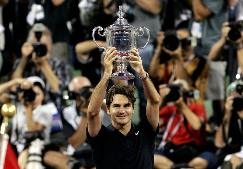 &copy; Reuters. Roger Federer no Aberto dos EUA de 2007
 9/9/2007    REUTERS/Shannon Stapleton