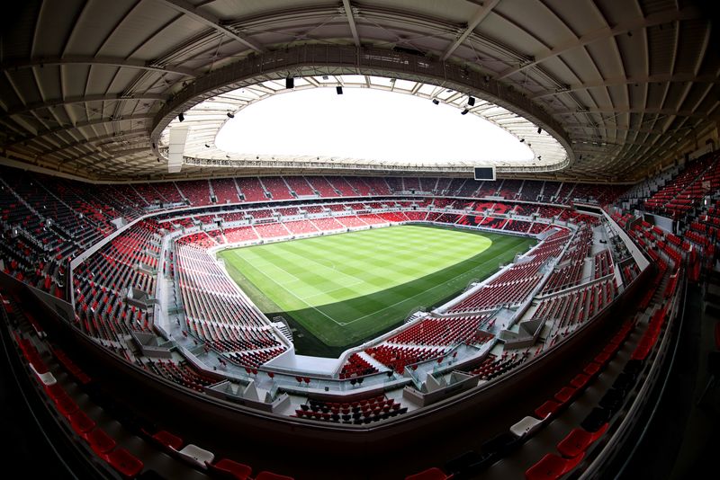 &copy; Reuters. Estádio Ahmed bin Ali no Catar
 1/9/2022   REUTERS/Mohammed Dabbous