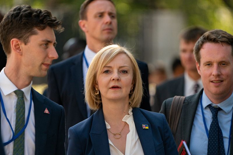 &copy; Reuters. British Prime Minister Liz Truss attends the 77th United Nations General Assembly at the United Nations headquarters in New York City, New York, U.S., September 21, 2022. REUTERS/David 'Dee' Delgado