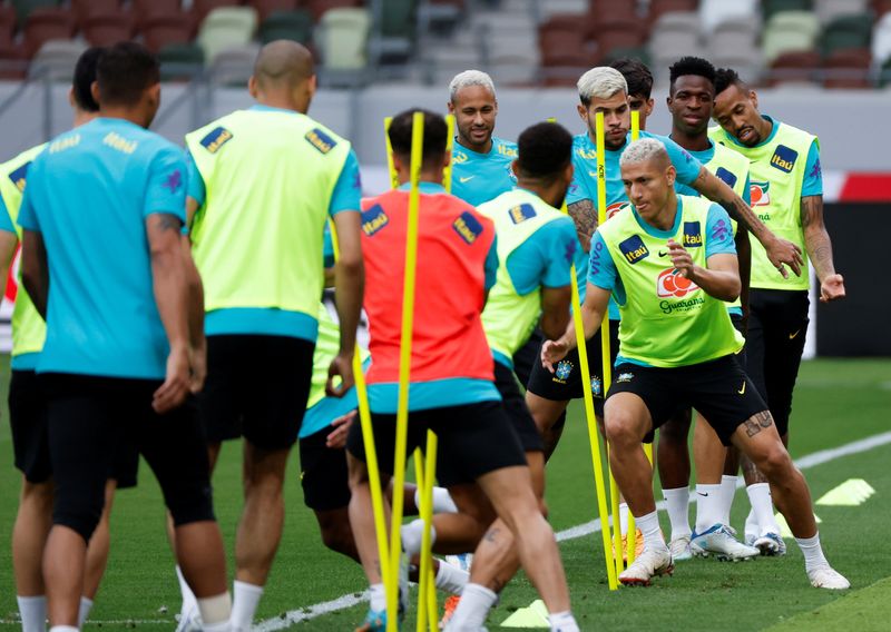 &copy; Reuters. Treino da seleção brasleira para amistoso com o Japão em Tóquio
05/06/2022
REUTERS/Issei Kato