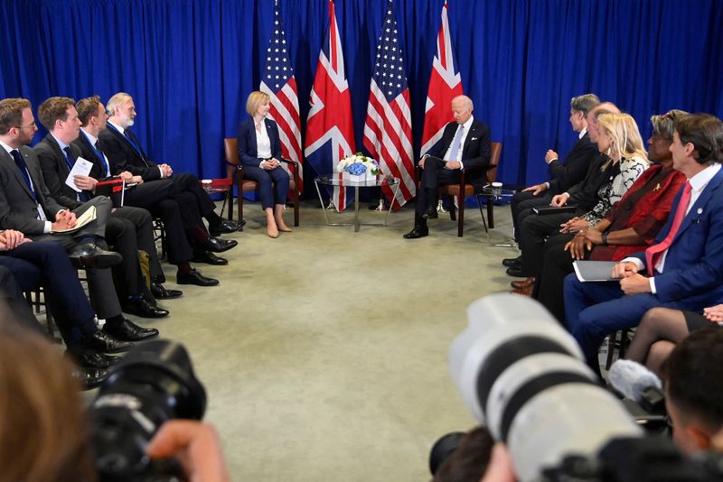 Biden and UK's Truss agree on continued support for Ukraine -Truss's office