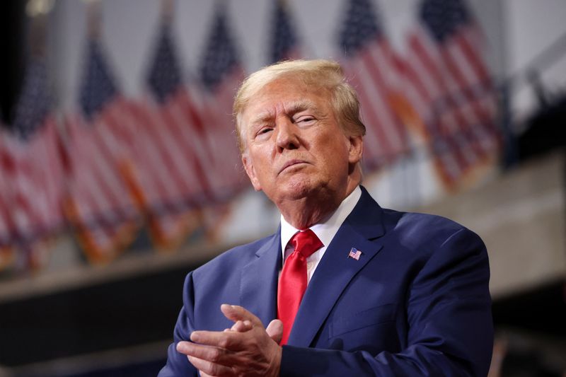 © Reuters. Former U.S. President Donald Trump attends a rally in Wilkes-Barre, Pennsylvania, U.S., September 3, 2022.  REUTERS/Andrew Kelly