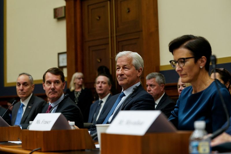 &copy; Reuters. JPMorgan Chase & Co President and CEO Jamie Dimon attends a U.S. House Financial Services Committee hearing titled “Holding Megabanks Accountable: Oversight of America’s Largest Consumer Facing Banks” on Capitol Hill in Washington, U.S., September 2