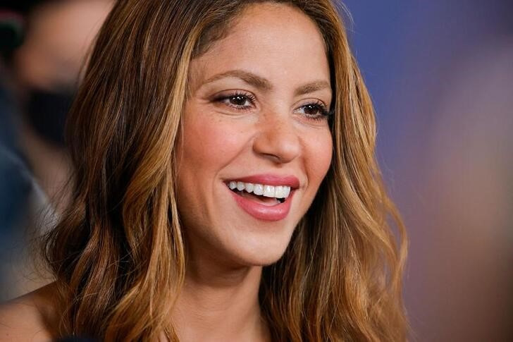 &copy; Reuters. Cantora colombiana Shakira durante evento Upfront 2022, da NBCUniversal, em Nova York, Estados Unidos
16/05/2022 
REUTERS/Eduardo Muñoz