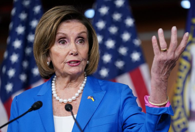 &copy; Reuters. U.S. Speaker of the House Nancy Pelosi (D-CA) holds a press conference at the U.S. Capitol in Washington, U.S., September 22, 2022. REUTERS/Kevin Lamarque