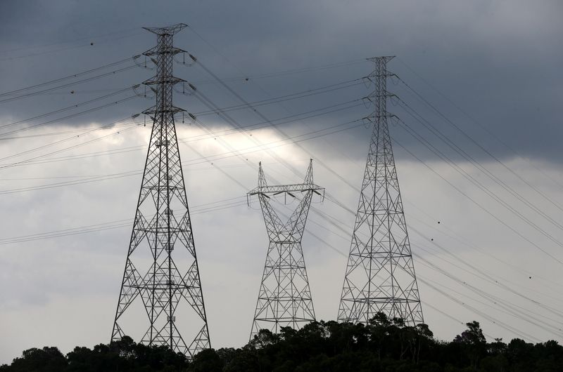 &copy; Reuters. Torres de linhas de transmissão de energia no Brasil. REUTERS/Paulo Whitaker 