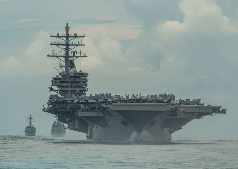 U.S. aircraft carrier arrives in South Korea as warning to North