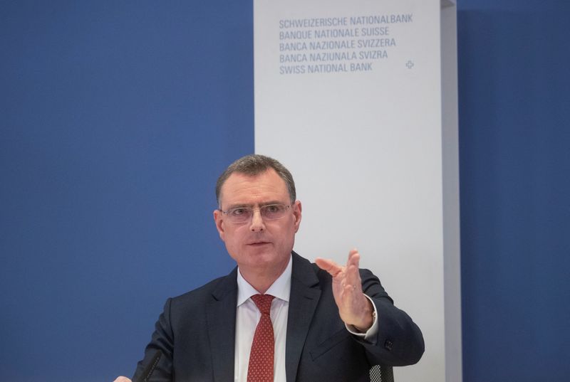 &copy; Reuters. Swiss National Bank (SNB) Chairman Thomas Jordan of the Swiss National Bank (SNB) addresses a news conference in Zurich, September 22, 2022.  REUTERS/Arnd Wiegmann