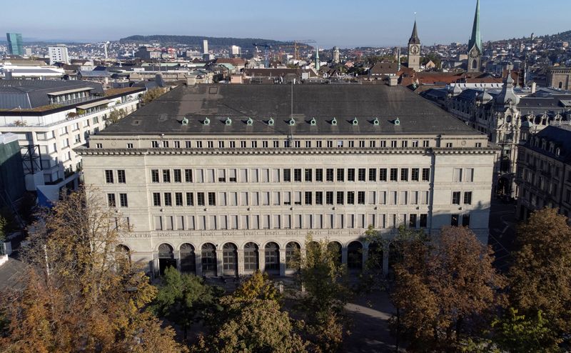 &copy; Reuters. The building of the Swiss National Bank is seen in Zurich, September 22, 2022.  REUTERS/Arnd Wiegmann