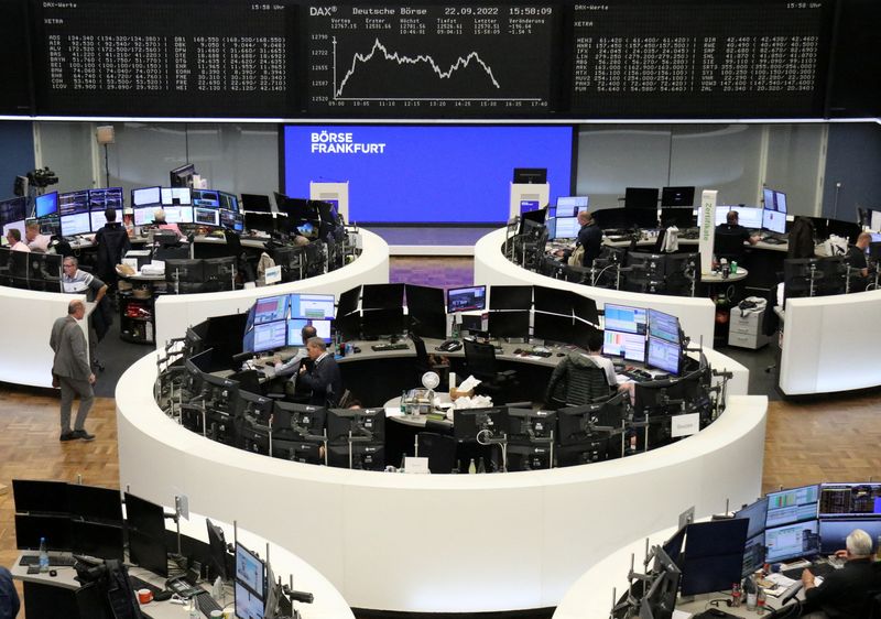 &copy; Reuters. Bolsa de Frankfurt, Alemanha
22/09/2022
REUTERS/Staff