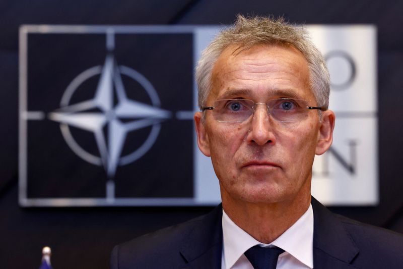 &copy; Reuters. FILE PHOTO: NATO Secretary General Jens Stoltenberg attends a NATO defence ministers meeting at the Alliance's headquarters in Brussels, Belgium June 16, 2022. REUTERS/Yves Herman/File Photo