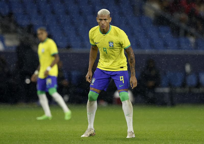 &copy; Reuters. O atacante Richarlison na partida amistosa da seleção brasileira contra Gana. REUTERS/Benoit Tessier