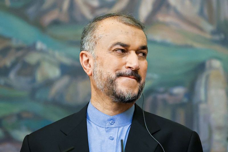 &copy; Reuters. وزير الخارجية الإيراني حسين أمير عبد اللهيان في صورة بتاريخ 31 أغسطس آب 2022. صورة لروتيرز من ممثل لوكالات الأنباء.