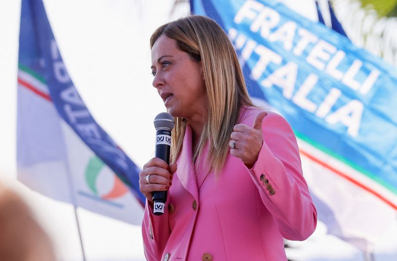Nationalist Meloni set to smash Italy's glass ceiling, become premier