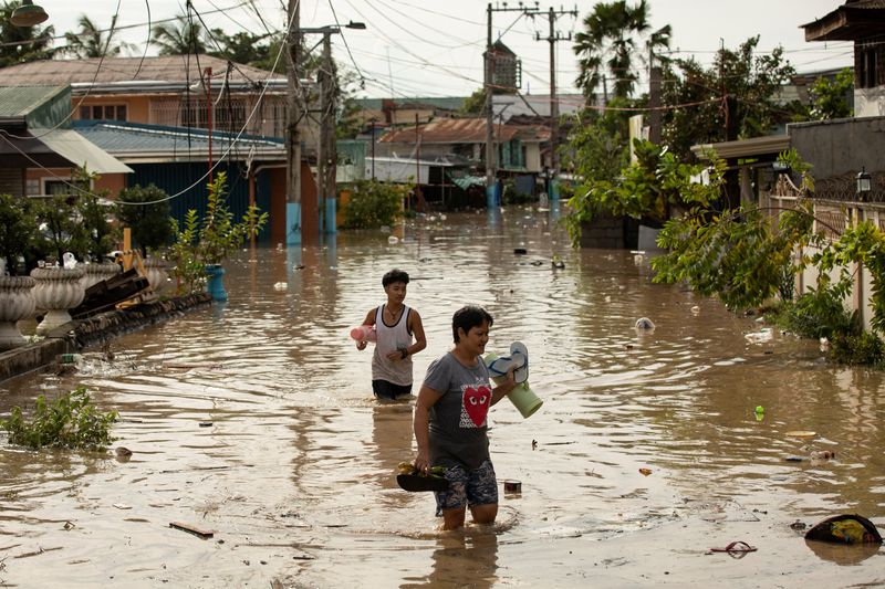 Swathes of land swamped in Philippines after typhoon