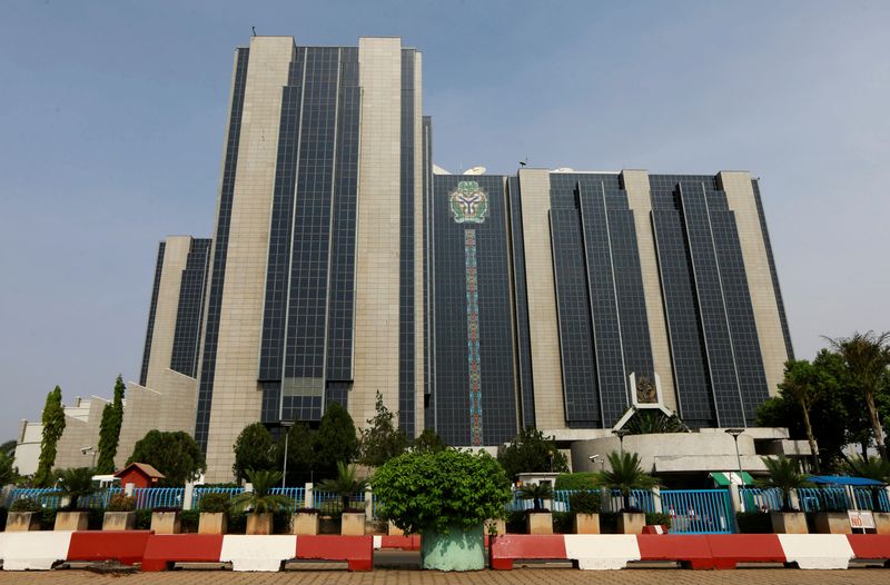&copy; Reuters. A view shows Nigeria's Central Bank headquarters in Abuja, Nigeria November 22, 2020. Picture taken November 22, 2020. REUTERS/Afolabi Sotunde