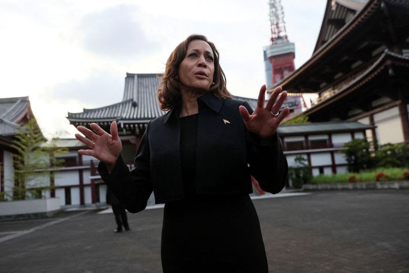 US VP Harris speaks in Japan to oppose China's Taiwan policy