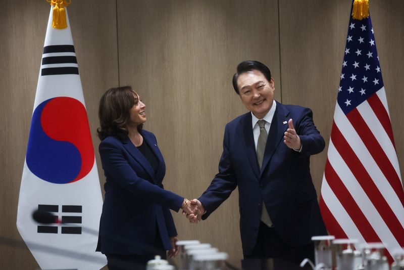 U.S. VP Harris says she is in South Korea to reinforce strength of alliance