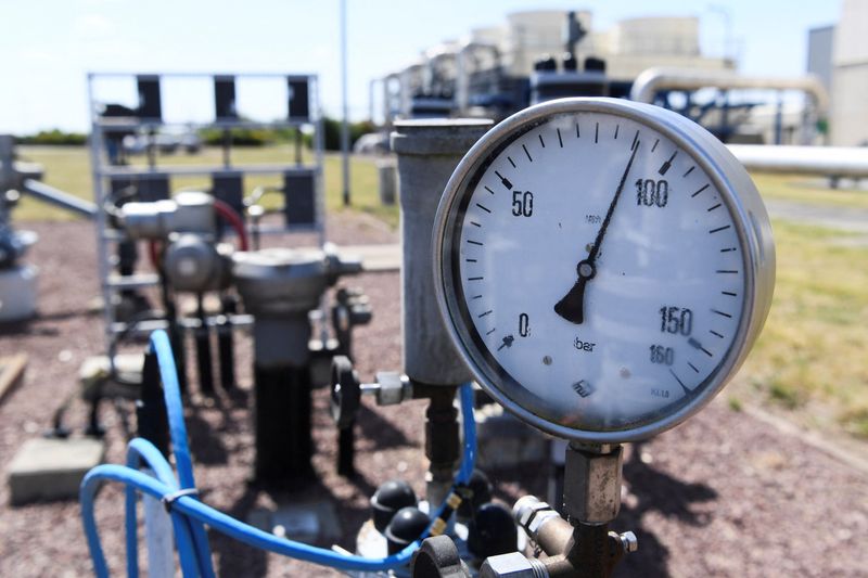 © Reuters. A general view of a manometer at the gas trading company VNG AG in Bad Lauchstaedt, Germany July 28, 2022. REUTERS/Annegret Hilse