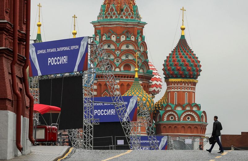 &copy; Reuters. Praça Vermelha em Moscou
 28/9/2022  REUTERS/Evgenia Novozhenina