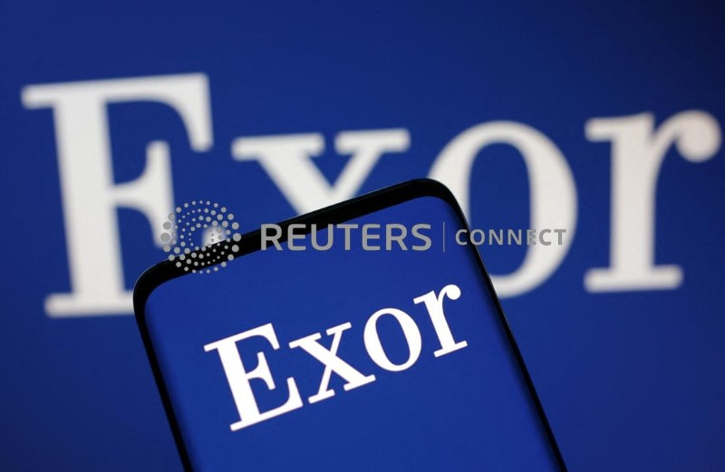 &copy; Reuters. Exor logo is displayed in this illustration taken September 5, 2022. REUTERS/Dado Ruvic/Illustration