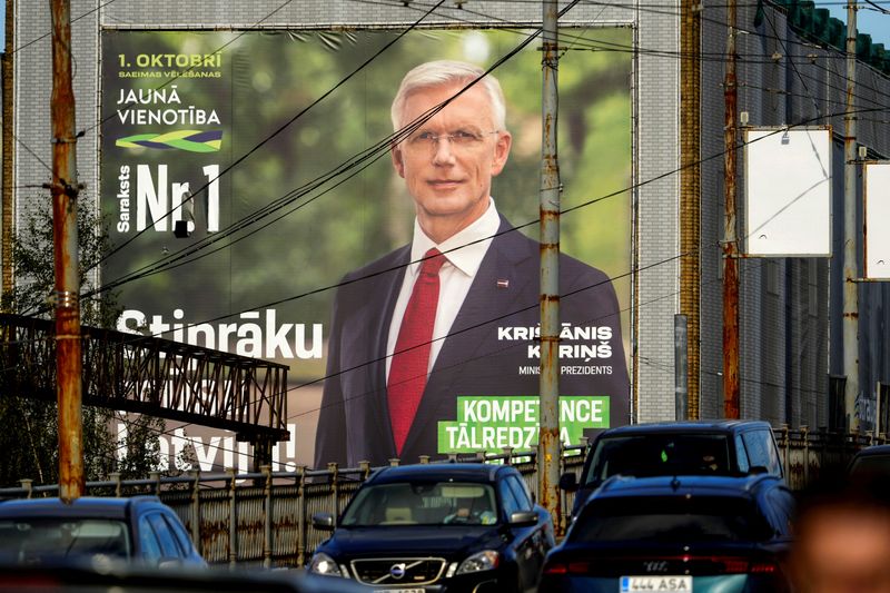 Latvian PM's New Unity party ahead in vote, exit poll shows