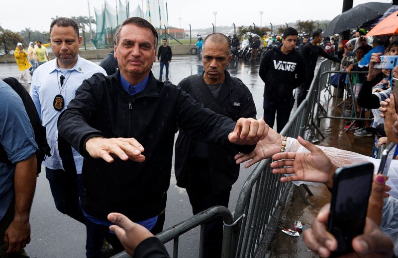 &copy; Reuters. Presidente Jair Bolsonaro durante ato da campanha à reeleição, no Estado de São Paulo
28/09/2022
REUTERS/Amanda Perobelli