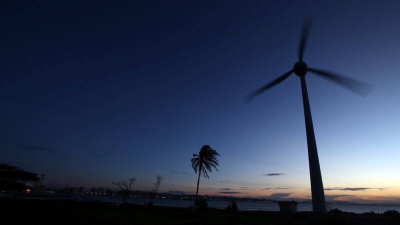 &copy; Reuters. Turbina de energia eólica no Nordeste do Brasil.  REUTERS/Paulo Whitaker
