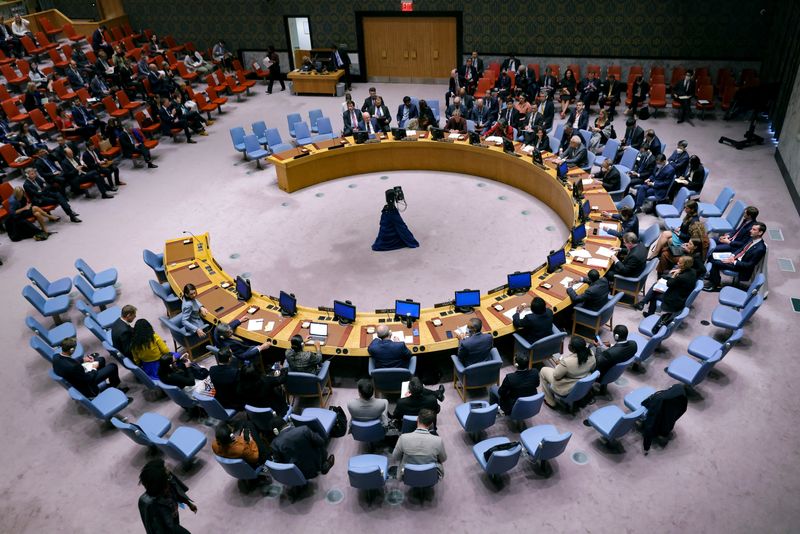 &copy; Reuters. صورة لإحدي جلسلت مجلس الأمن في نيويورك يوم 30 سبتمبر أيلول- تصوير: أندرو كيلي لرويترز  

